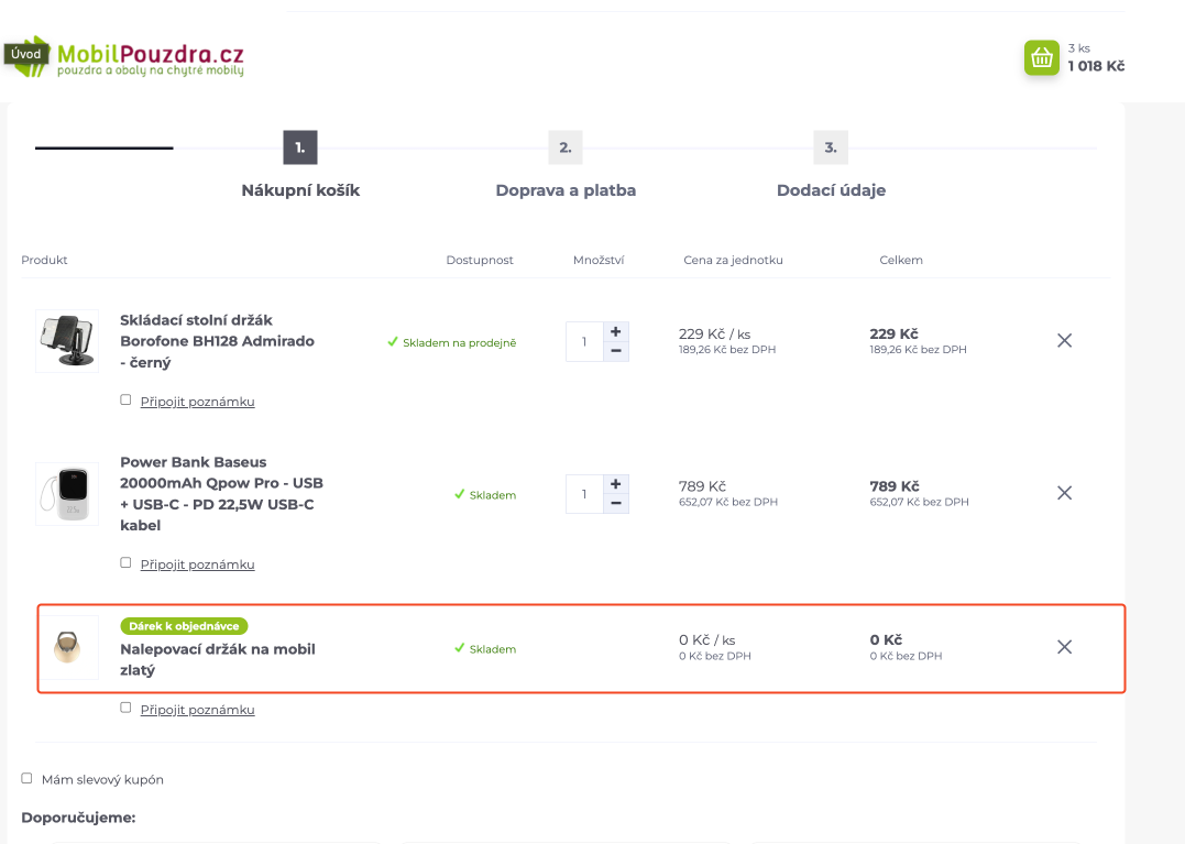 Dynamicky darek - nahled 2