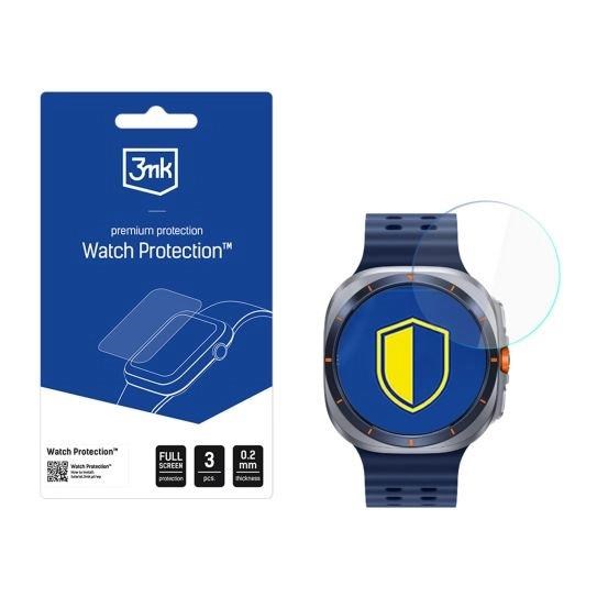 3mk hybridní sklo Watch Protection FlexibleGlass pro Samsung Galaxy Watch Ultra 2025 (3ks v balení)