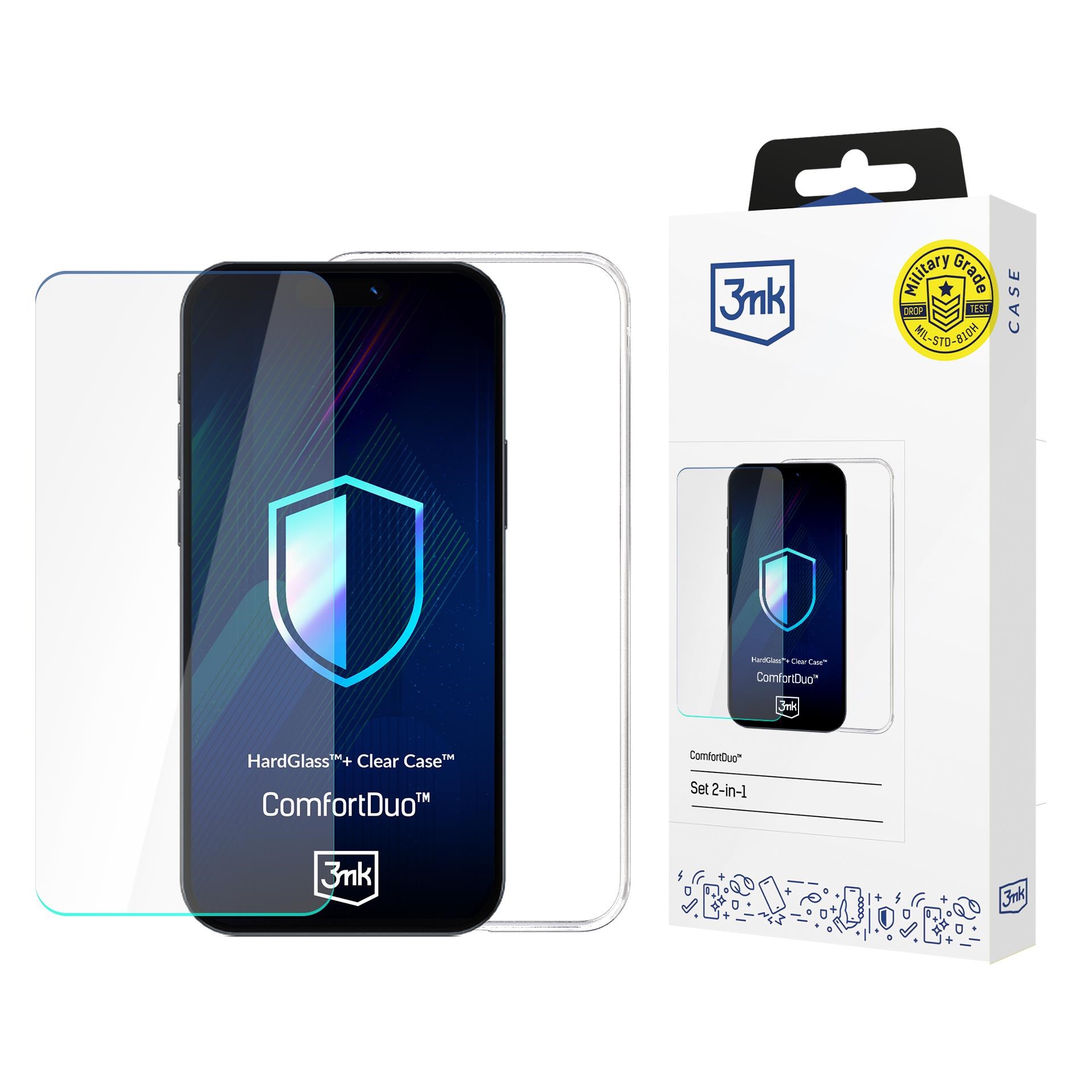 3mk kryt+tvrzené sklo ComfortDuo Clear pro Samsung Galaxy A36/A56
