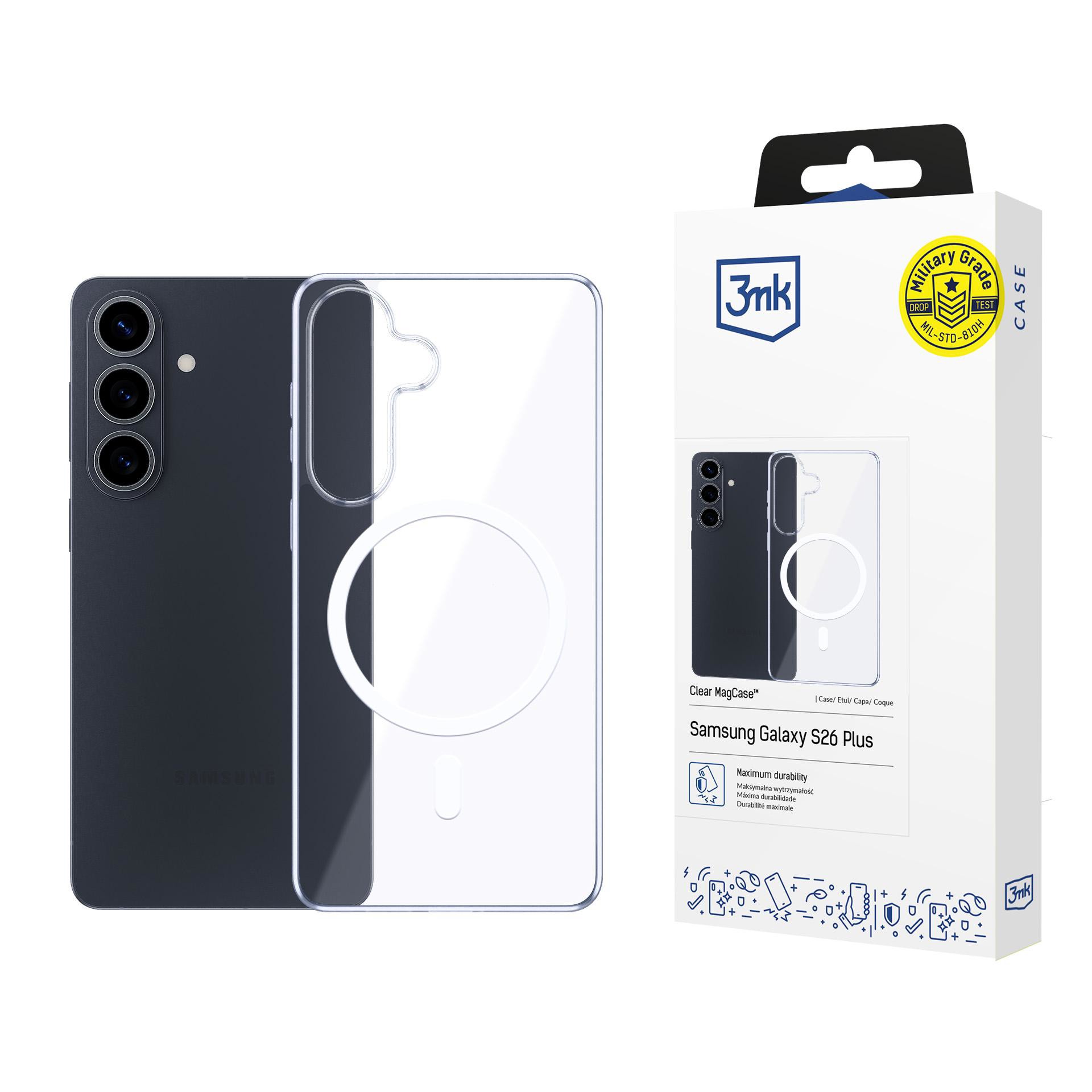 3mk ochranný kryt Clear MagCase pro Samsung Galaxy S26