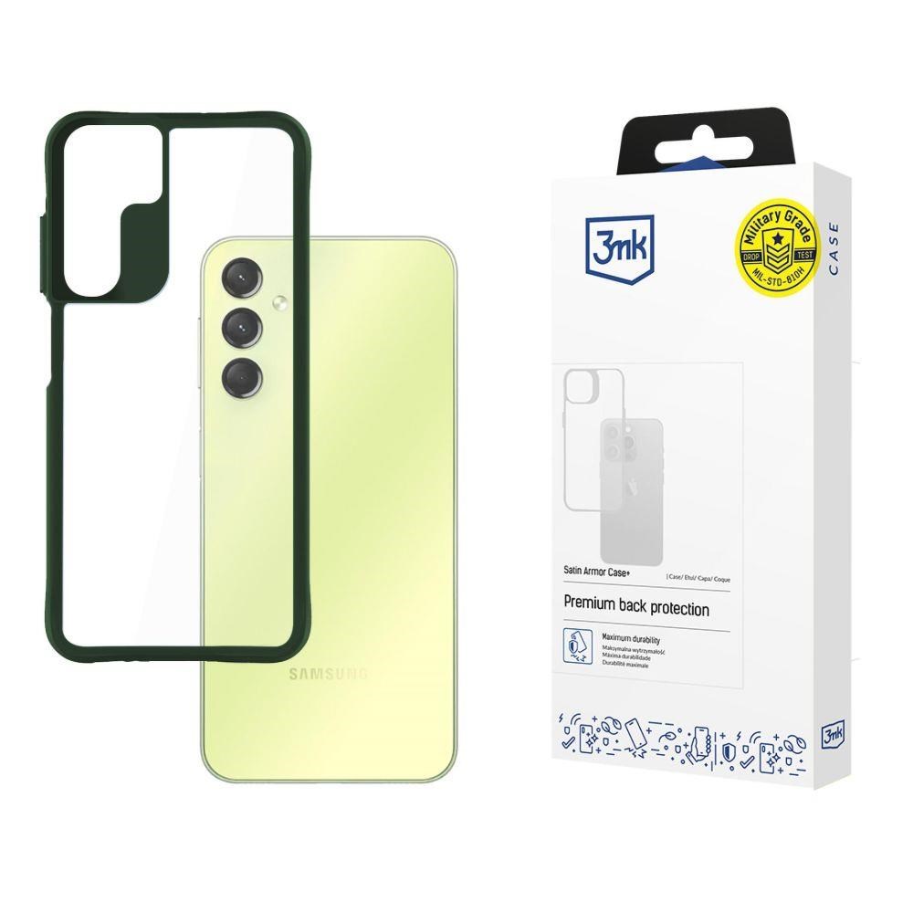 3mk ochranný kryt Satin Armor Case+ Green pro Samsung Galaxy A25 5G