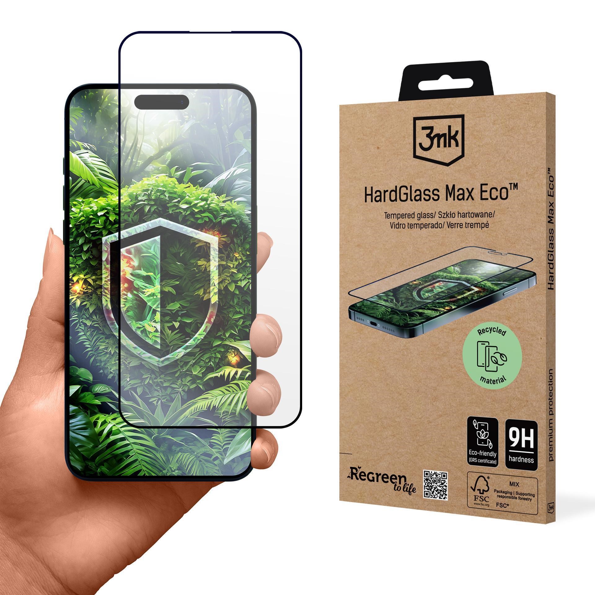 3mk tvrzené sklo HardGlass Max Eco pro Apple iPhone 15 Pro