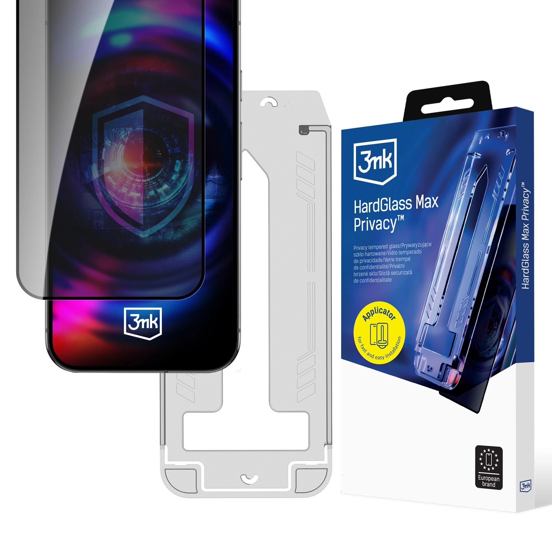 3mk tvrzené sklo HardGlass Max Privacy FrameFit pro Apple iPhone 13/13 Pro/14/16E