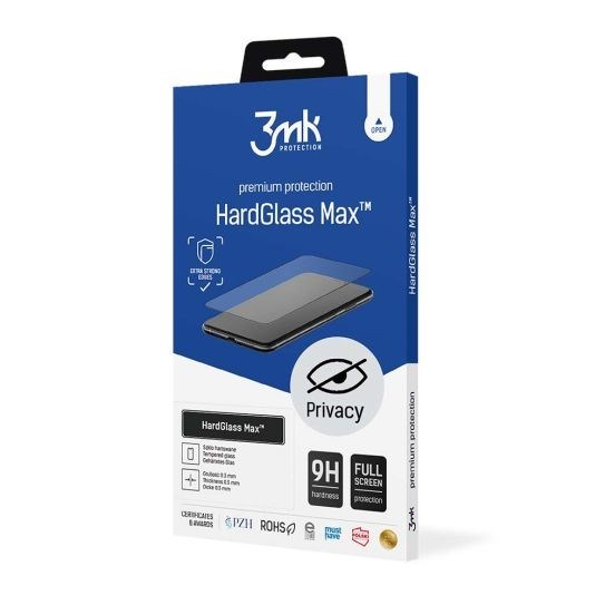 3mk tvrzené sklo HardGlass Max Privacy pro Apple iPhone X/XS/11 Pro Black