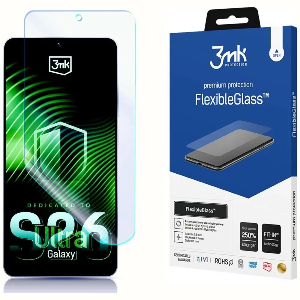 Hybridní sklo 3MK FlexibleGlass Samsung Galaxy S26 Ultra