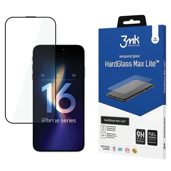 Kryt 3MK HardGlass Max Lite Apple iPhone 16 Pro Max