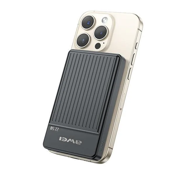 AWEI P33K wireless powerbank MagSafe 10000mAh 22.5W black