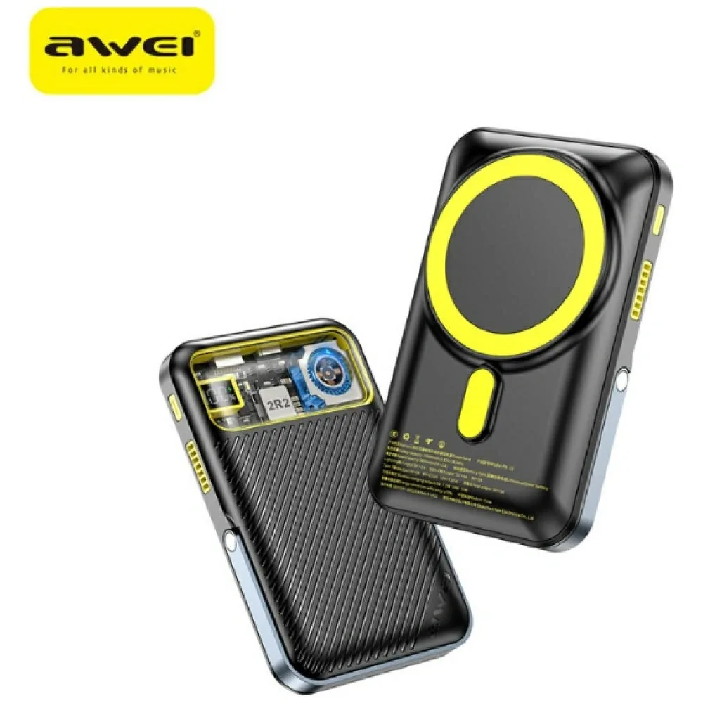 AWEI PA-10 10000mAh 20W Powerbank MagSafe black