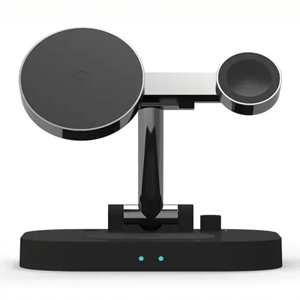 Bezdrátová nabíječka AWEI W22 15W Fast Charging 4in1 inductive charger black