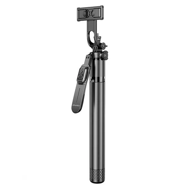 Selfie tyč AWEI X56 aluminum alloy black