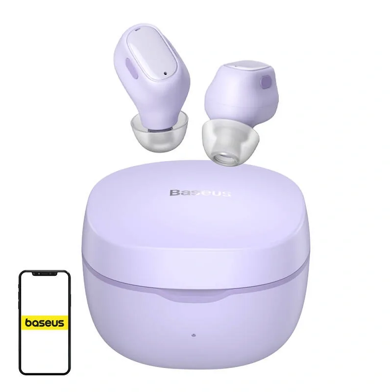 Sluchátka Baseus Bowie WM01 wireless in-ear (purple)