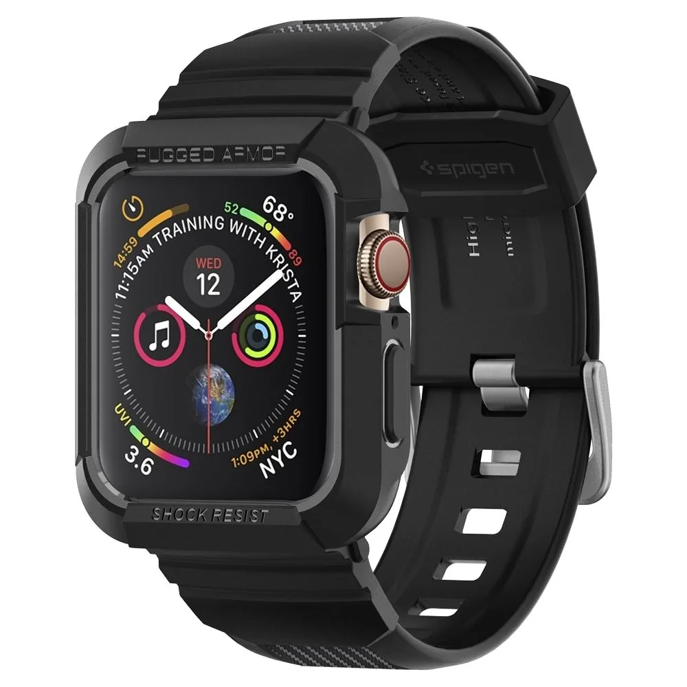 Kryt Belt Spigen Rugged Armor Pro Apple Watch 4/5/6/7/SE 44/45mm Black