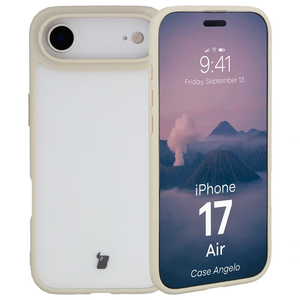 Kryt Bizon Case Angelo Apple iPhone Air semi-transparent with a beige frame