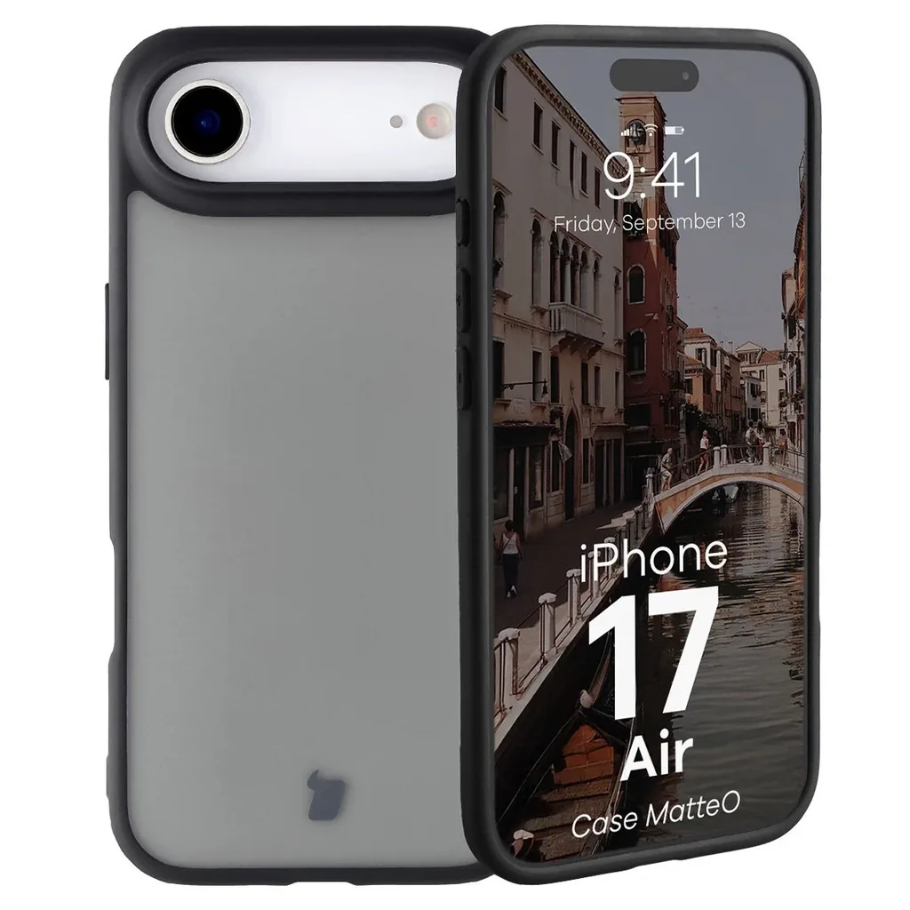 Kryt Bizon Case Angelo Apple iPhone Air smoked with a black frame