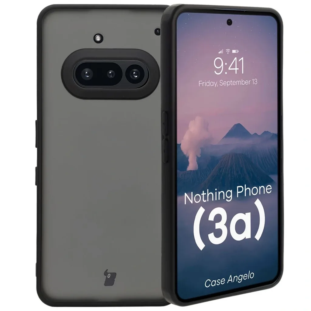 Kryt Bizon Case Angelo Nothing Phone (3a) smoky with a black frame