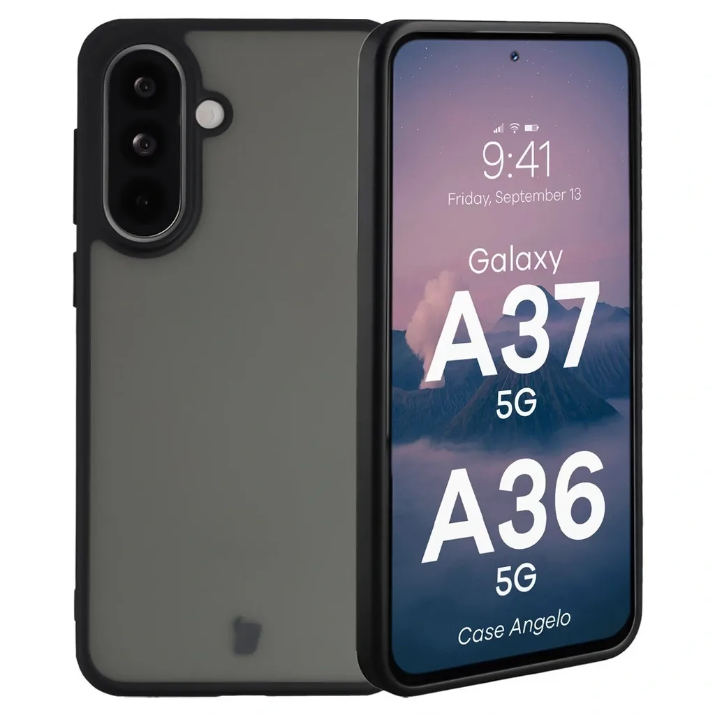 Kryt Bizon Case Angelo Samsung Galaxy A37 5G / A36 5G smoked with a black frame