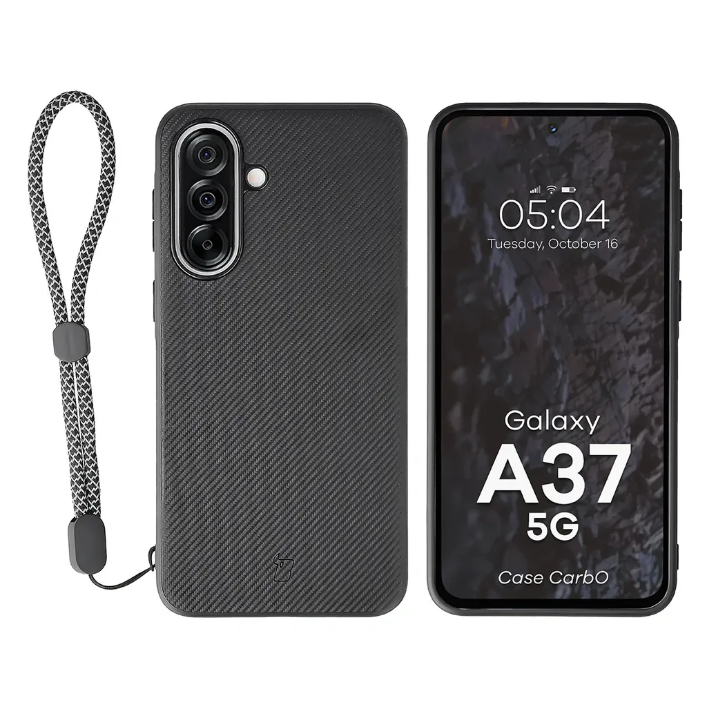 Kryt Bizon Case CarbO Magnetic Samsung Galaxy A37 5G, black