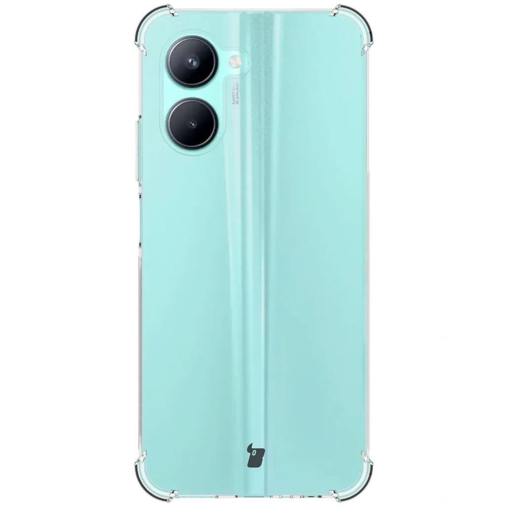 Kryt Bizon Case Clear Pack case + 2x screen glass Realme C33 clear