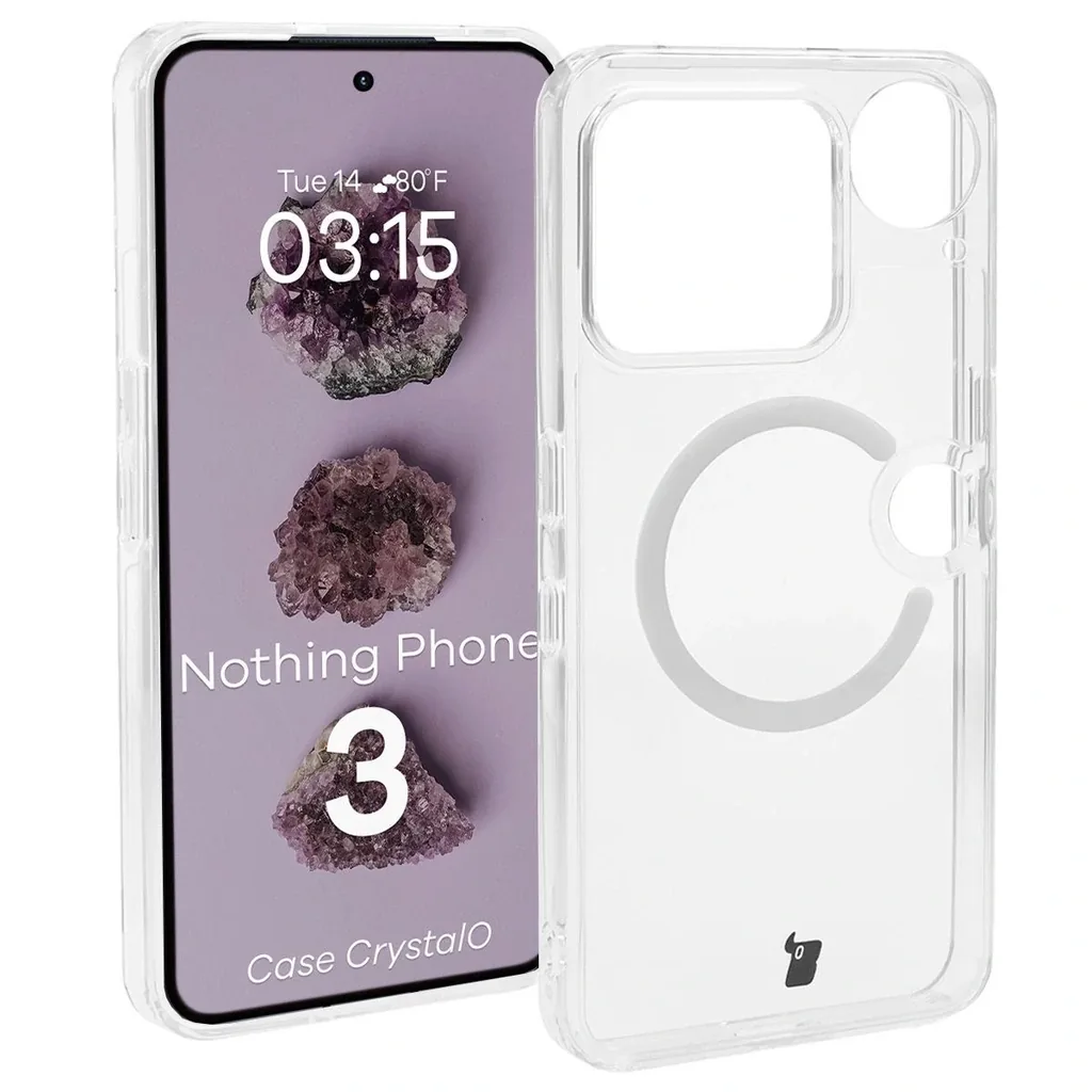 Kryt Bizon Case CrystalO Magnetic Nothing Phone (3) clear