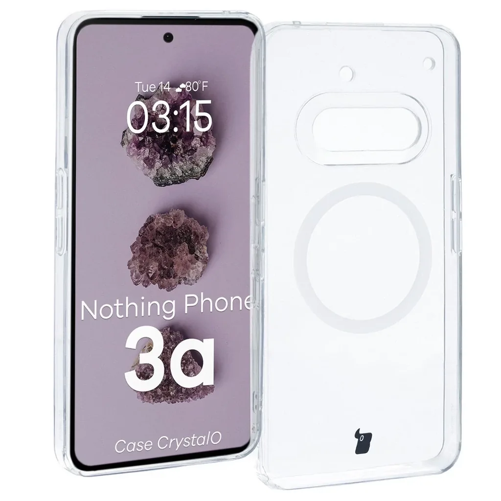 Kryt Bizon Case CrystalO Magnetic Nothing Phone (3a) clear