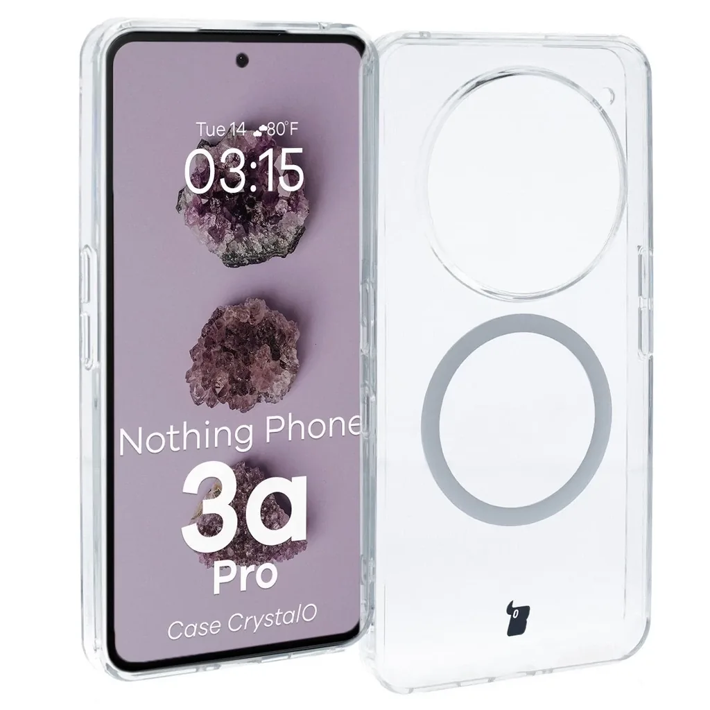 Kryt Bizon Case CrystalO Magnetic Nothing Phone (3a) Pro clear