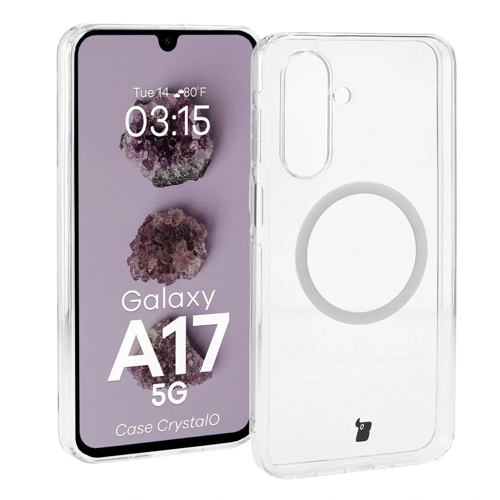 Kryt Bizon Case CrystalO Magnetic Samsung Galaxy A17 5G clear