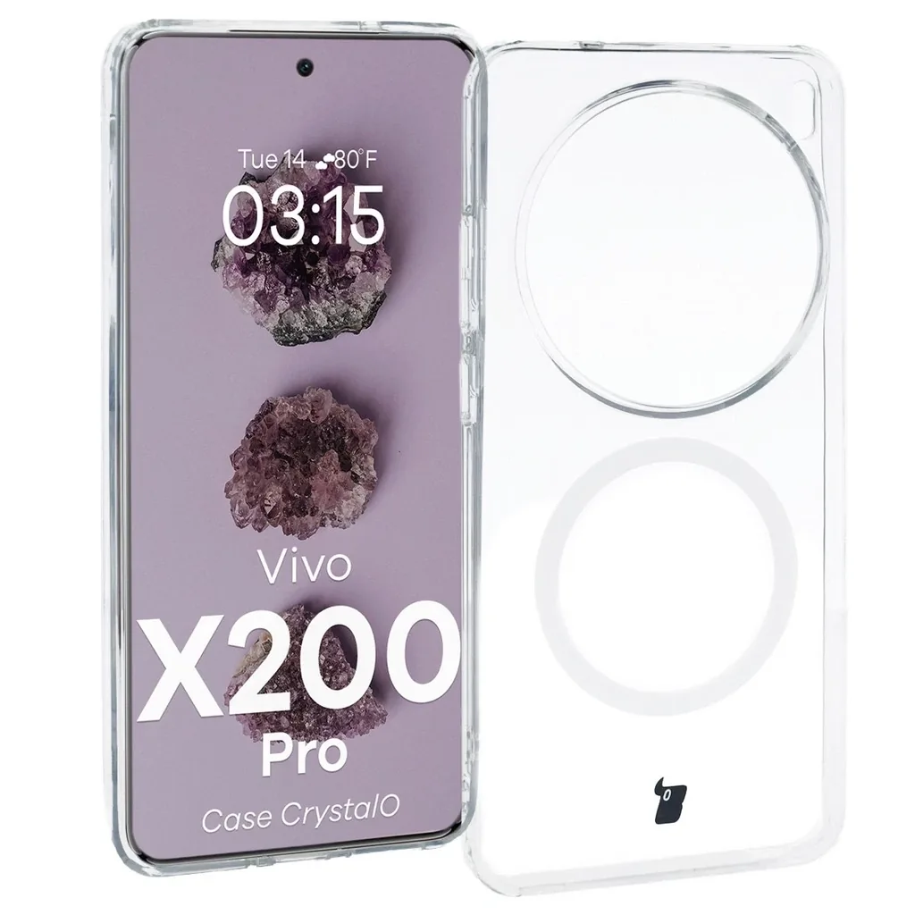 Kryt Bizon Case CrystalO Magnetic Vivo X200 Pro clear
