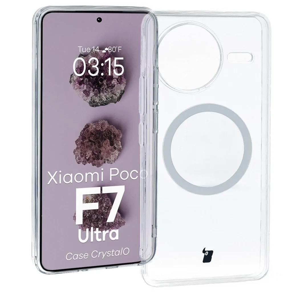 Kryt Bizon Case CrystalO Magnetic Xiaomi POCO F7 Ultra clear