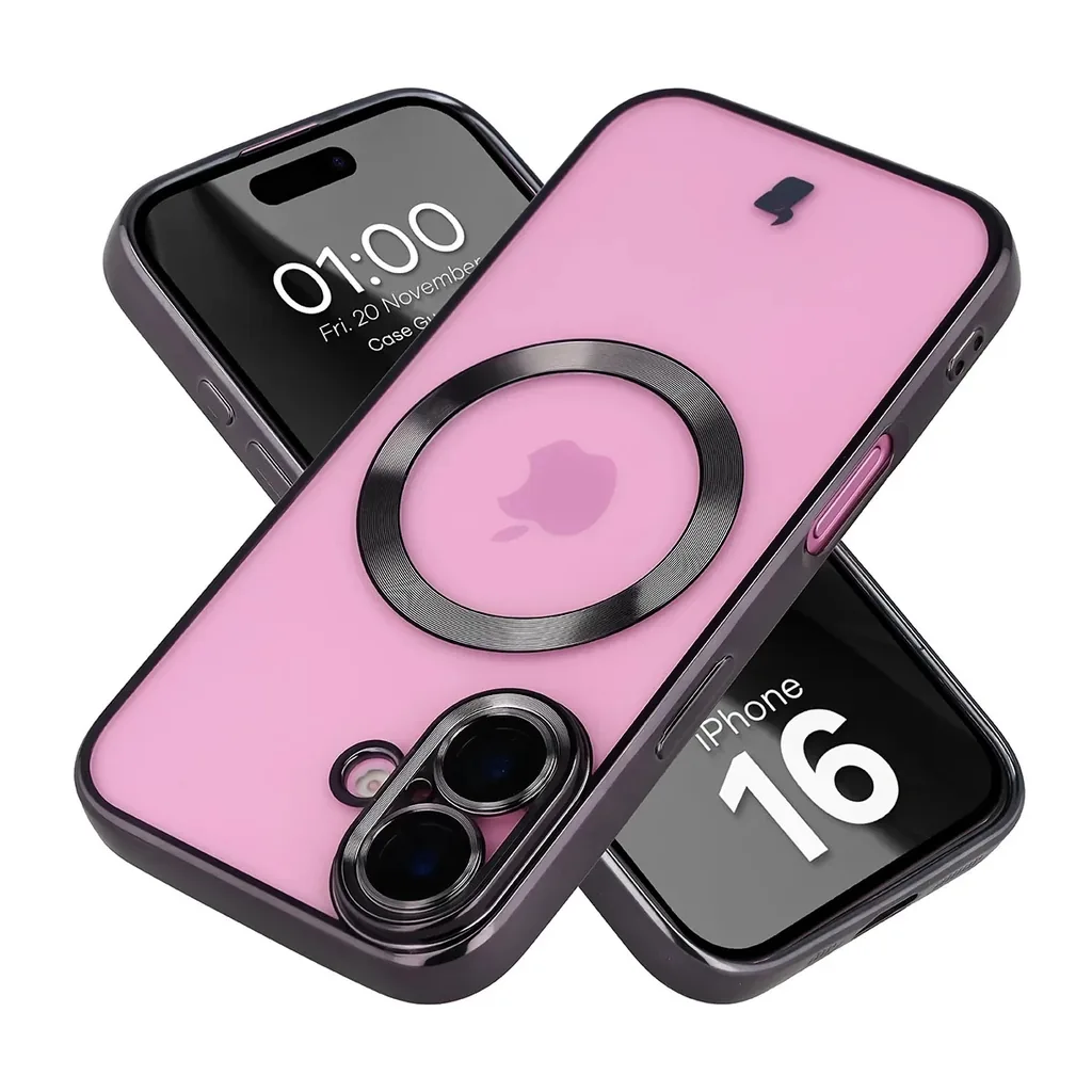 Kryt Bizon Case GuardO Magnetic Apple iPhone 16, clear-black