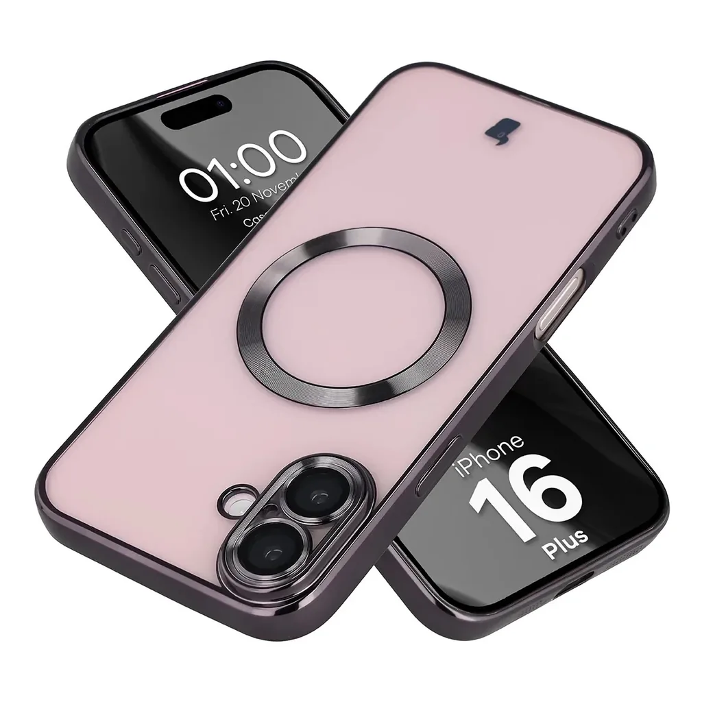Kryt Bizon Case GuardO Magnetic Apple iPhone 16 Plus, clear-black