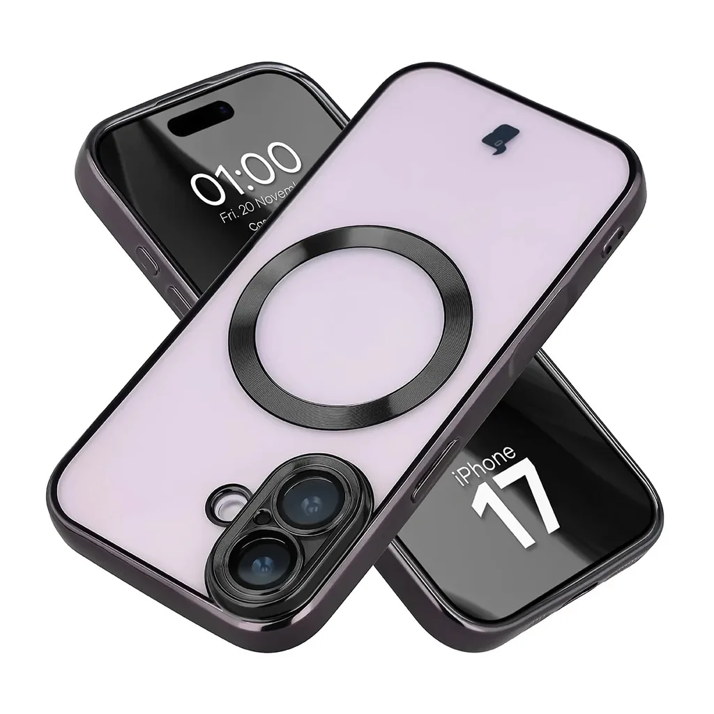 Kryt Bizon Case GuardO Magnetic Apple iPhone 17, clear-black