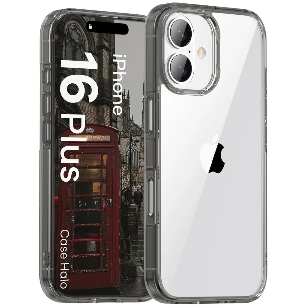 Kryt Bizon Case Halo Apple iPhone 16 Plus smoky black