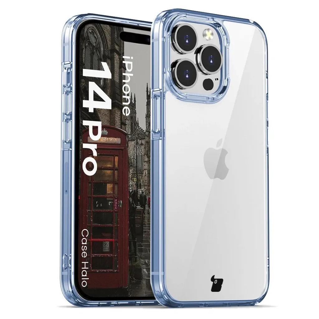 Kryt Bizon Case Halo for Apple iPhone 14 Pro transparent-blue