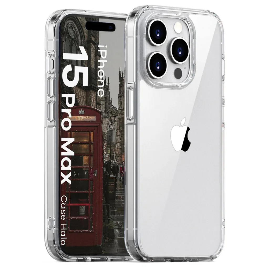 Kryt Bizon Case Halo for Apple iPhone 15 Pro Max transparent