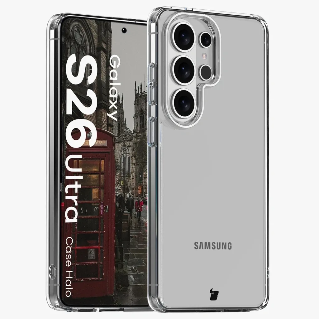 Kryt Bizon Case Halo Samsung Galaxy S26 Ultra transparent