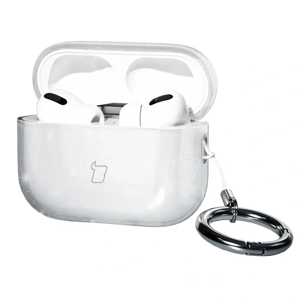 Kryt Bizon Case Headphone Clear Apple AirPods Pro 3 clear-glitter