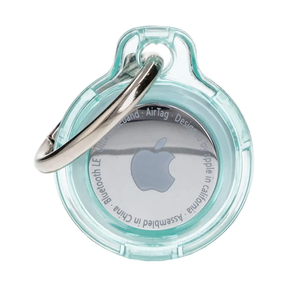 Kryt Bizon Case Locator Keychain Apple AirTag clear-mint
