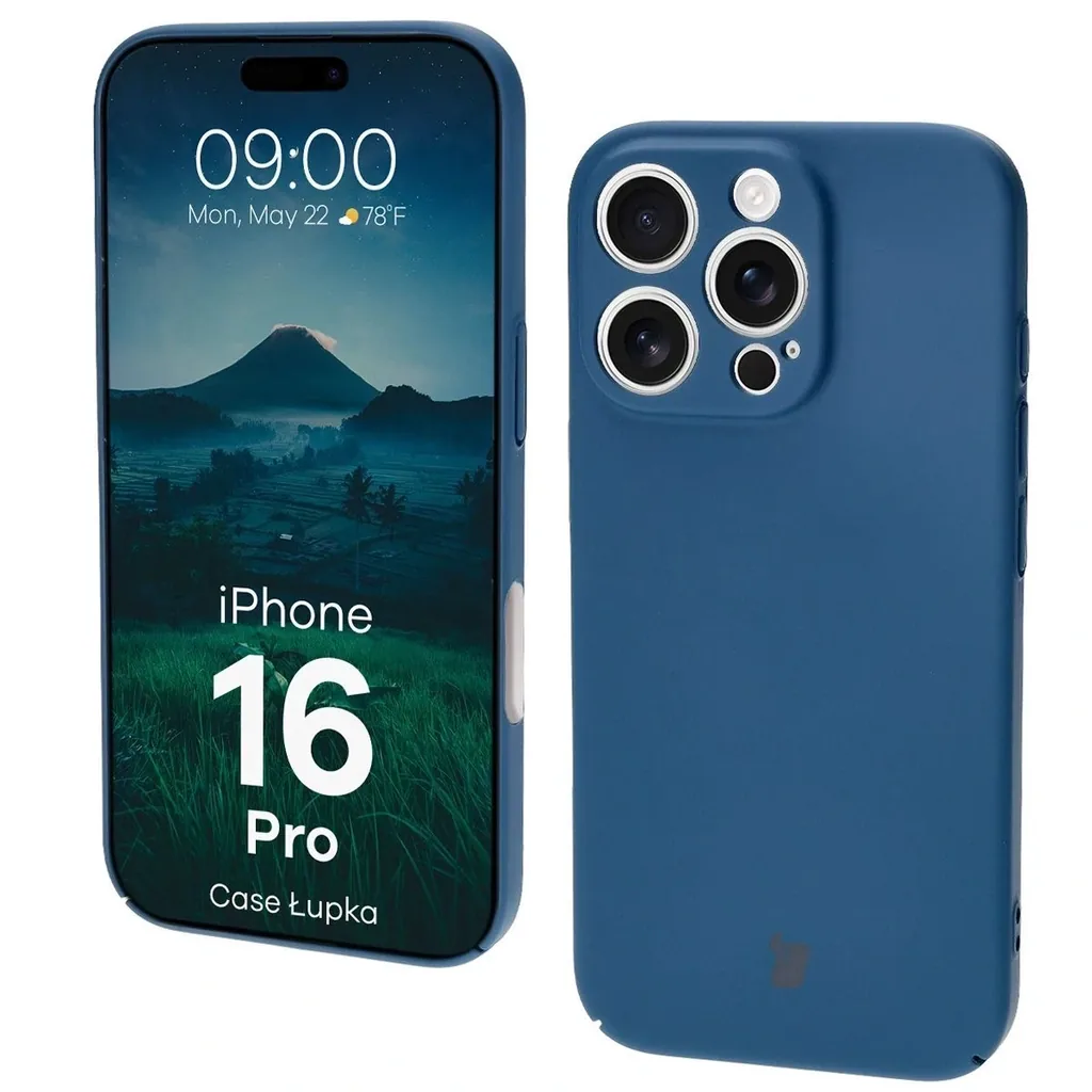 Kryt BIZON Case Lupka Apple iPhone 16 Pro blue