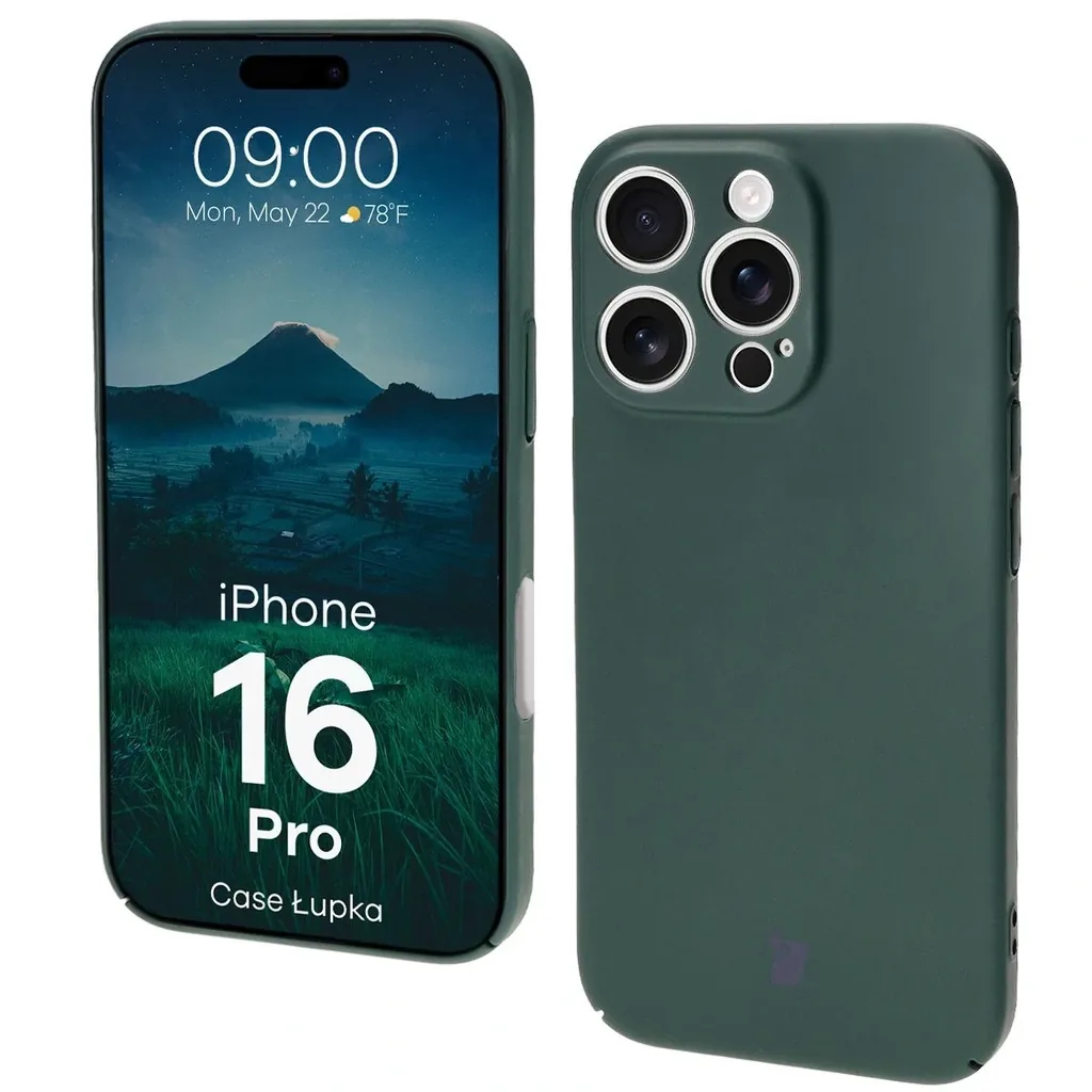 Kryt BIZON Case Lupka Apple iPhone 16 Pro green