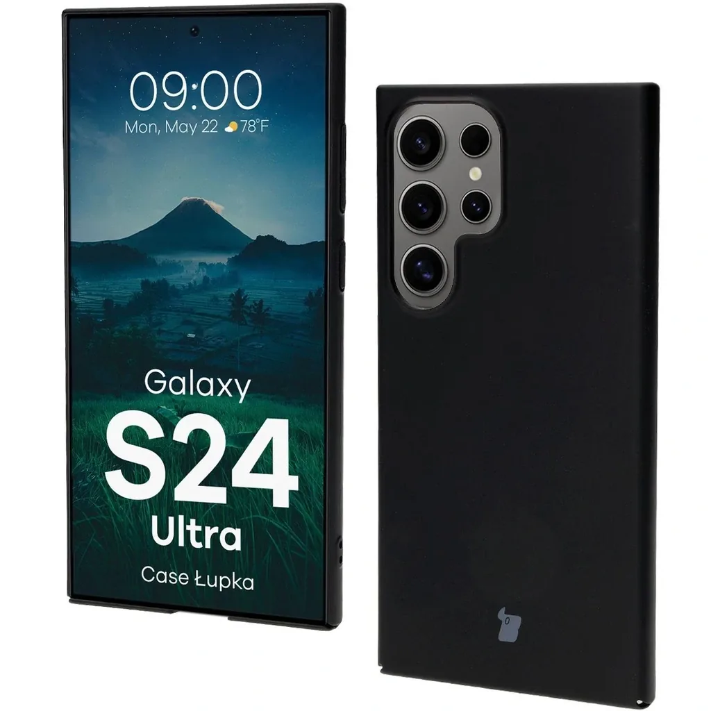 Kryt BIZON Case Lupka Galaxy S24 Ultra black