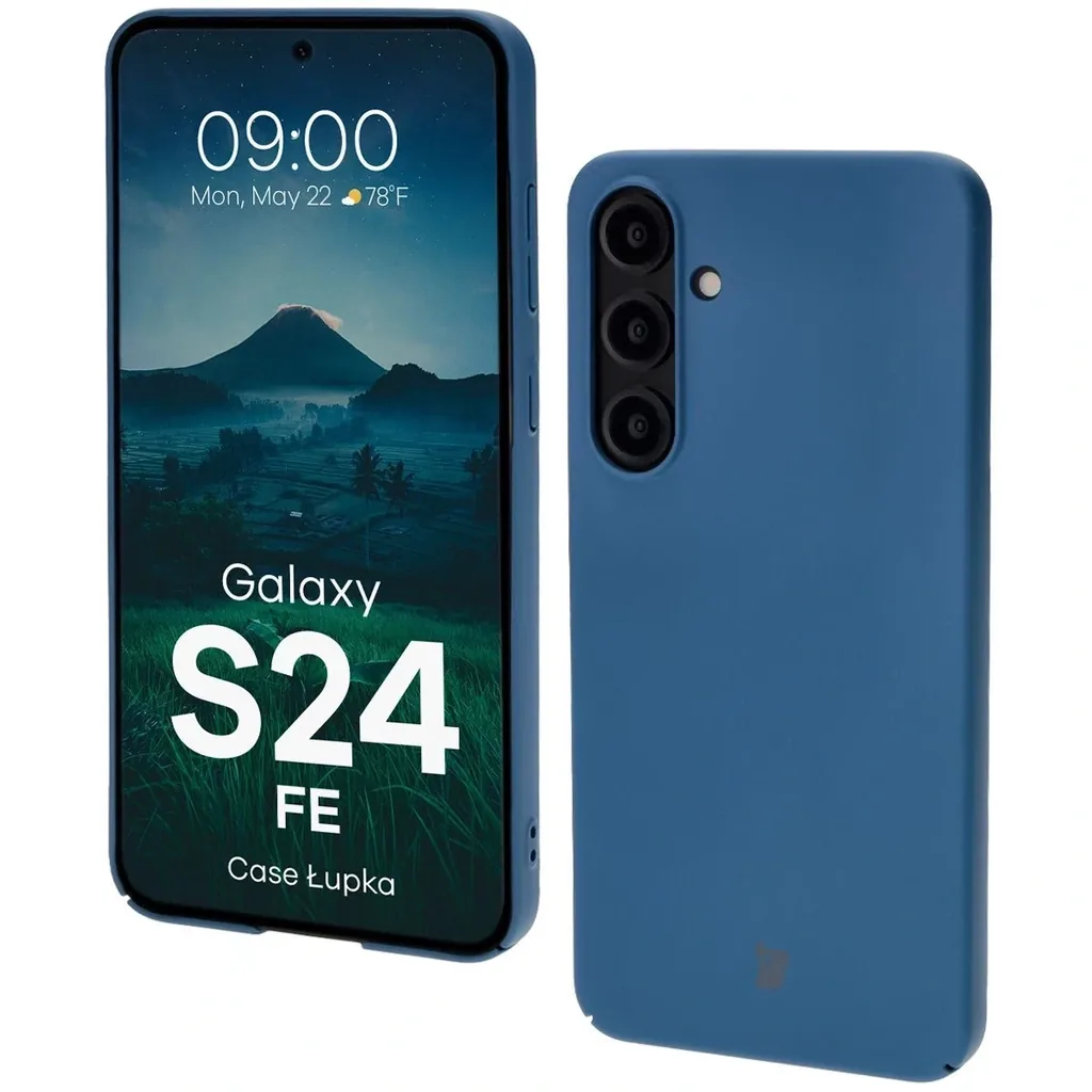 Kryt BIZON Case Lupka Samsung Galaxy S24 FE blue
