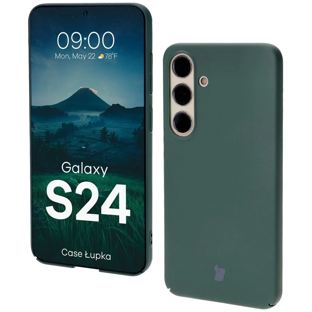 Kryt BIZON Case Lupka Samsung Galaxy S24 green