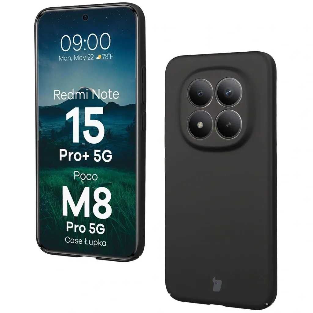 Kryt Bizon Case Lupka Xiaomi Redmi Note 15 Pro+ Plus 5G / POCO M8 Pro 5G black