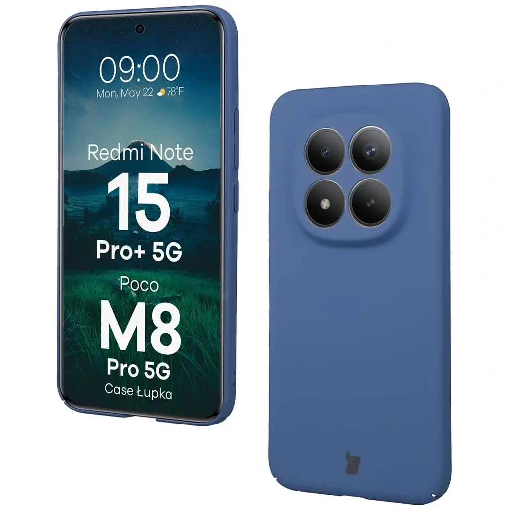 Kryt Bizon Case Lupka Xiaomi Redmi Note 15 Pro+ Plus 5G / POCO M8 Pro 5G, blue