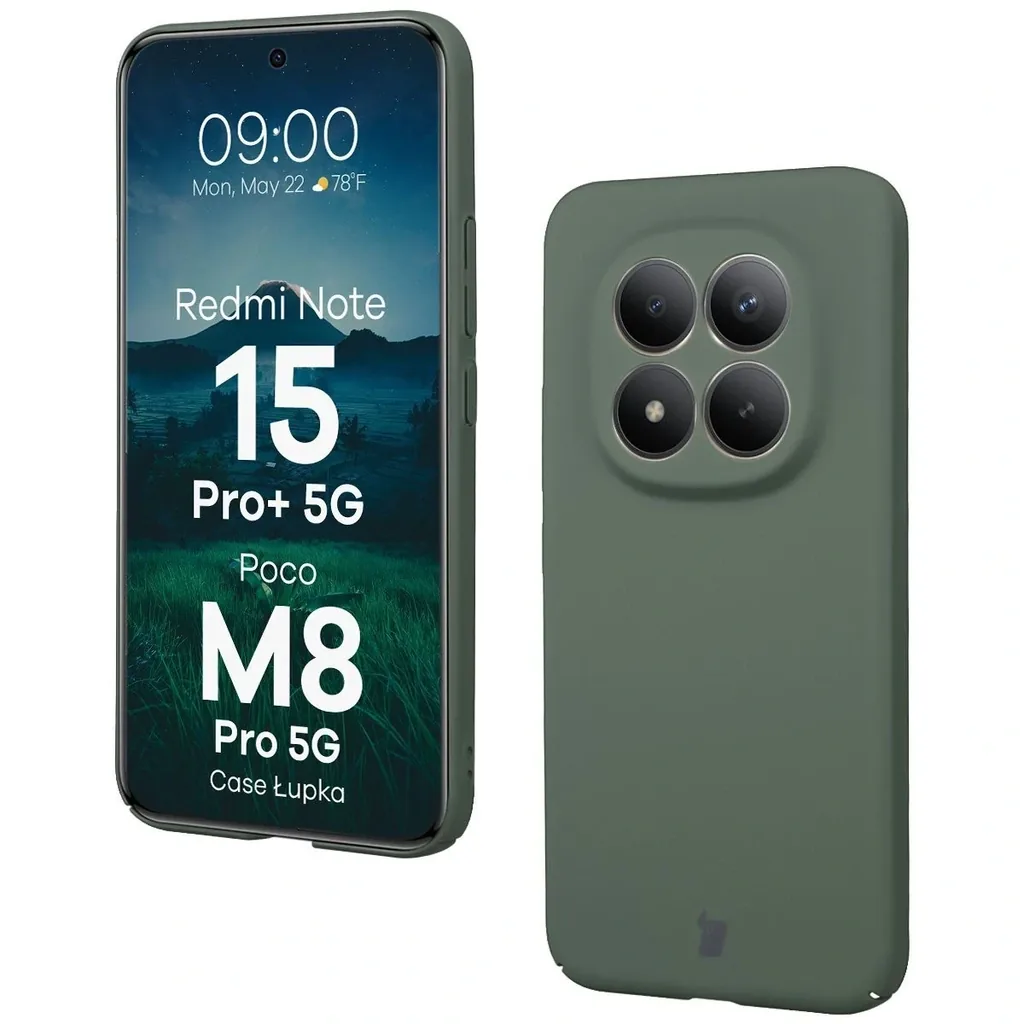 Kryt Bizon Case Lupka Xiaomi Redmi Note 15 Pro+ Plus 5G / POCO M8 Pro 5G green