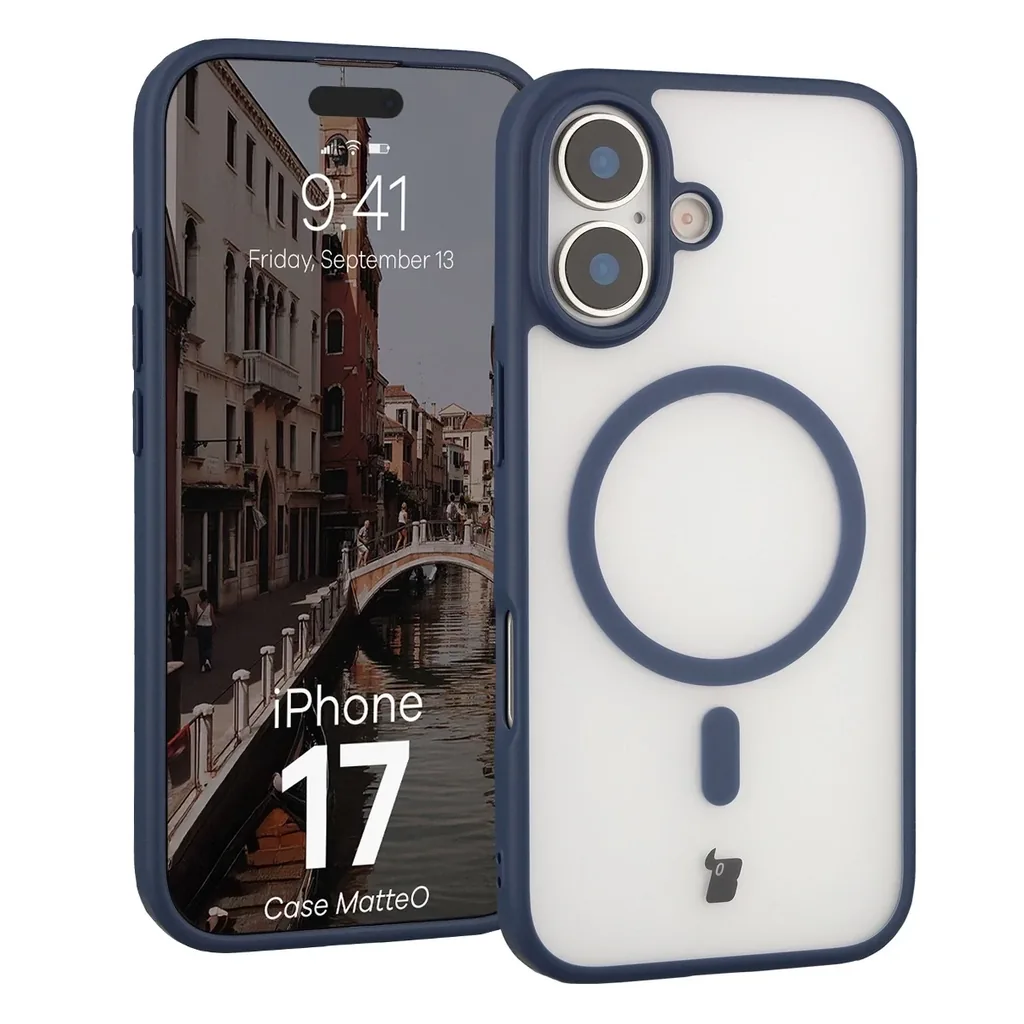 Kryt Bizon Case MatteO Magnetic Apple iPhone 17 smoky navy