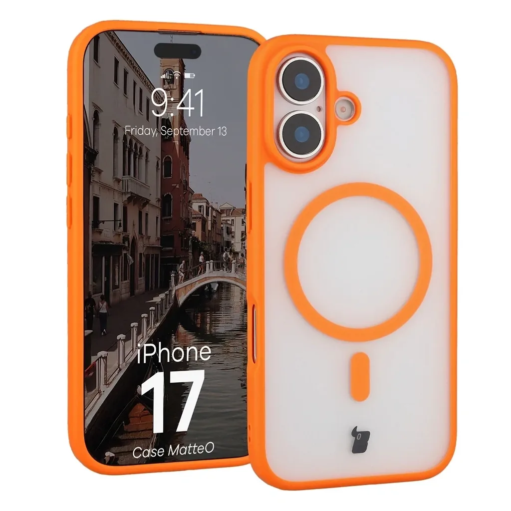 Kryt Bizon Case MatteO Magnetic Apple iPhone 17 smoky orange