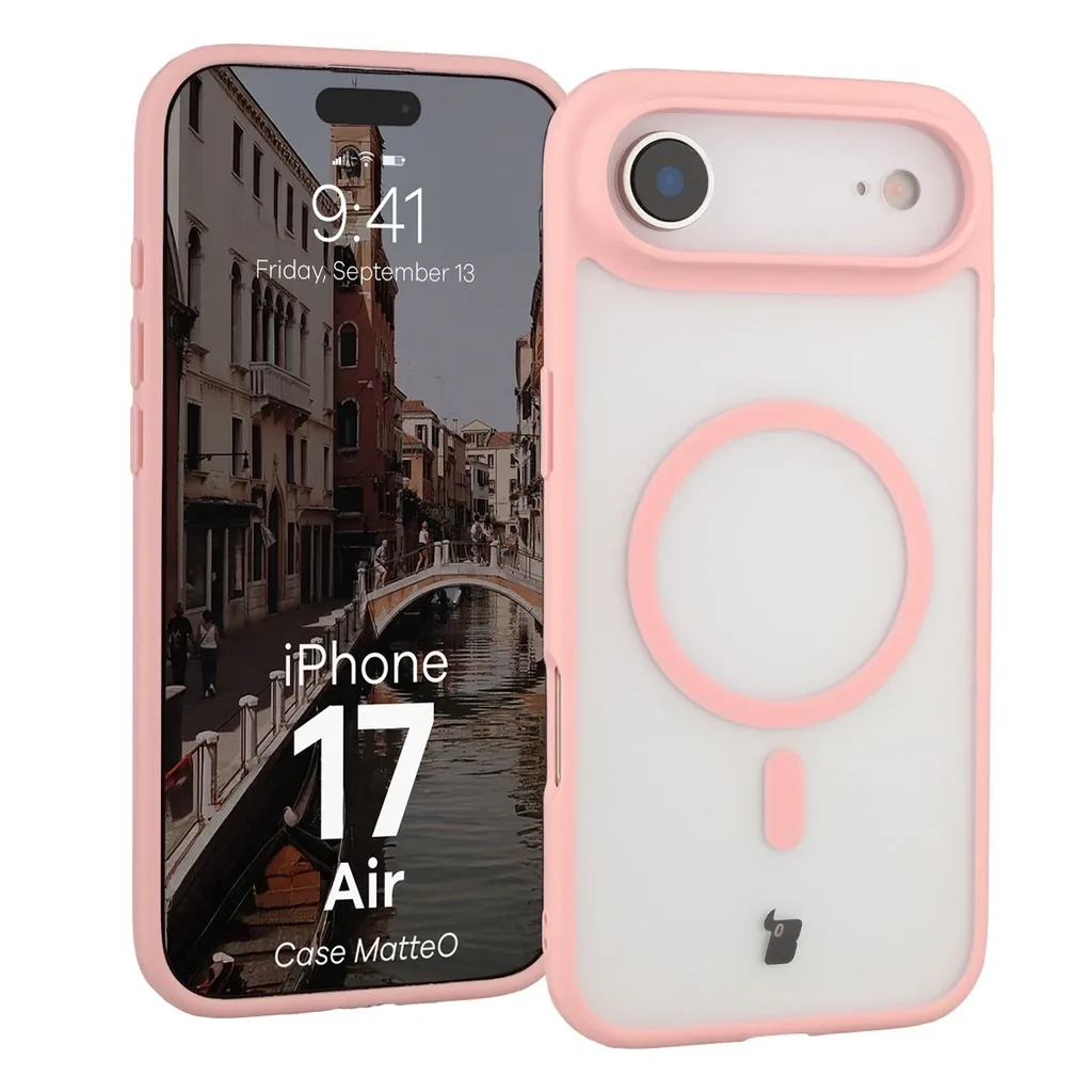 Kryt Bizon Case MatteO Magnetic Apple iPhone Air smoky light pink