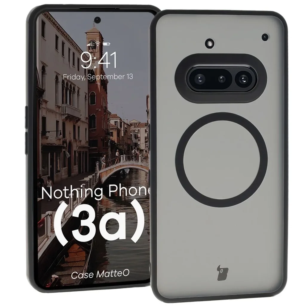 Kryt Bizon Case MatteO Magnetic Nothing Phone (3a) smoky-black