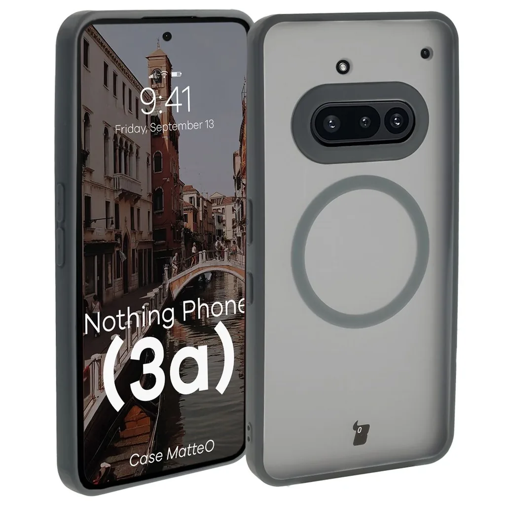 Kryt Bizon Case MatteO Magnetic Nothing Phone (3a) smoky gray